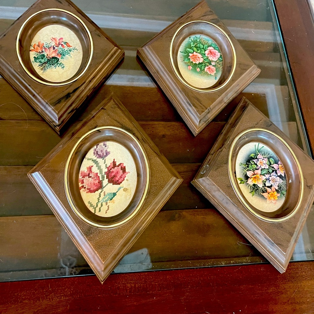 Mid century frames / gallery wall decor vintage retro wall frames